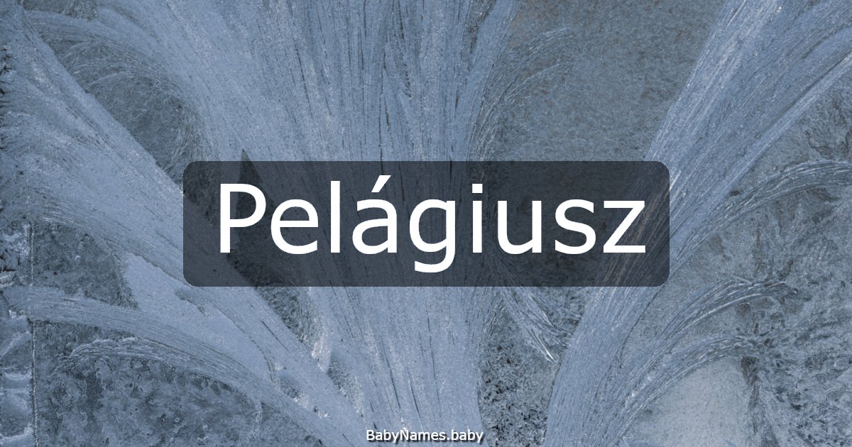 Pelágiusz