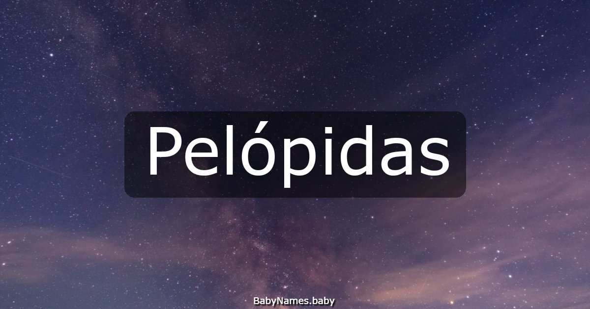 Pelópidas