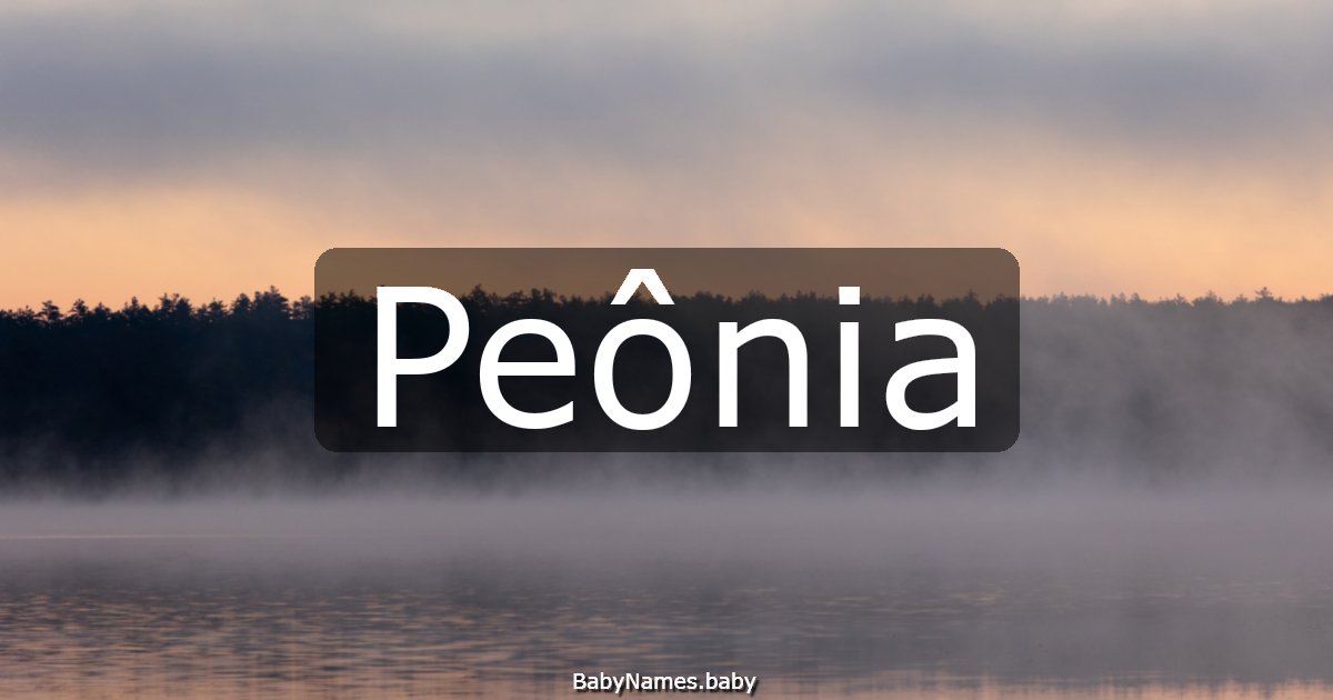 Peônia