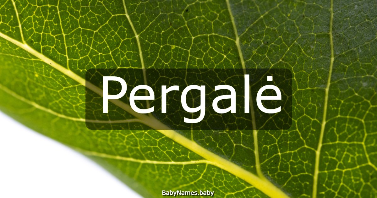 Pergalė