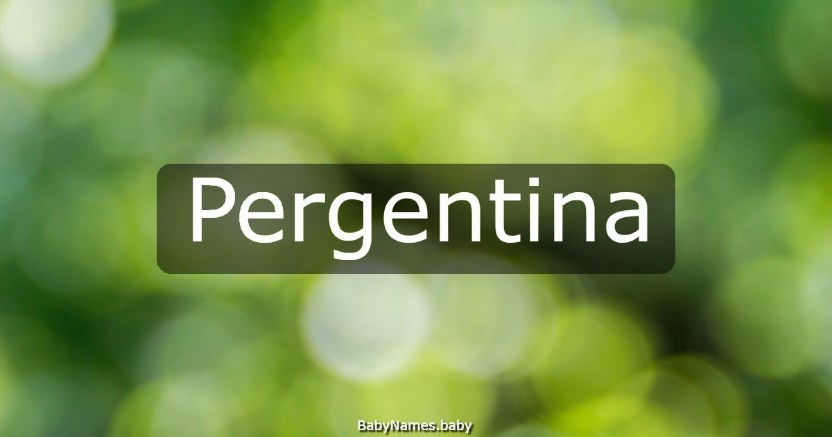 Pergentina