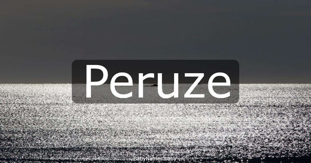 Peruze