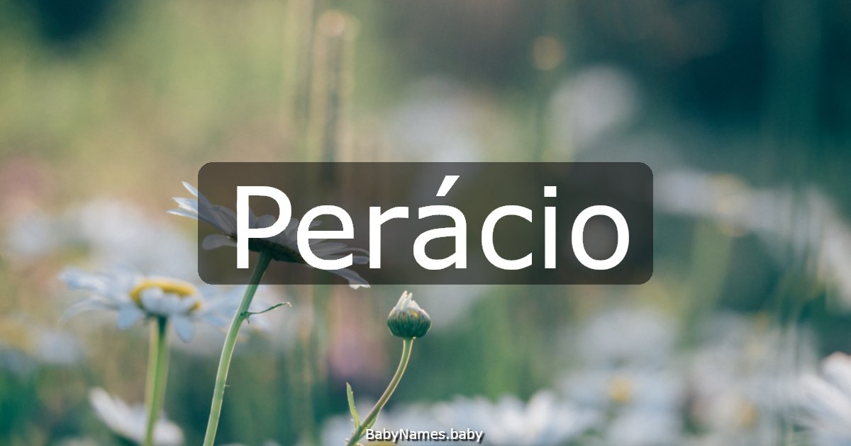 Perácio