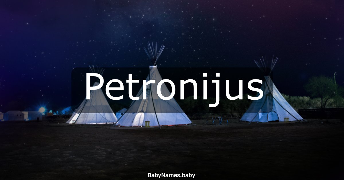 Petronijus