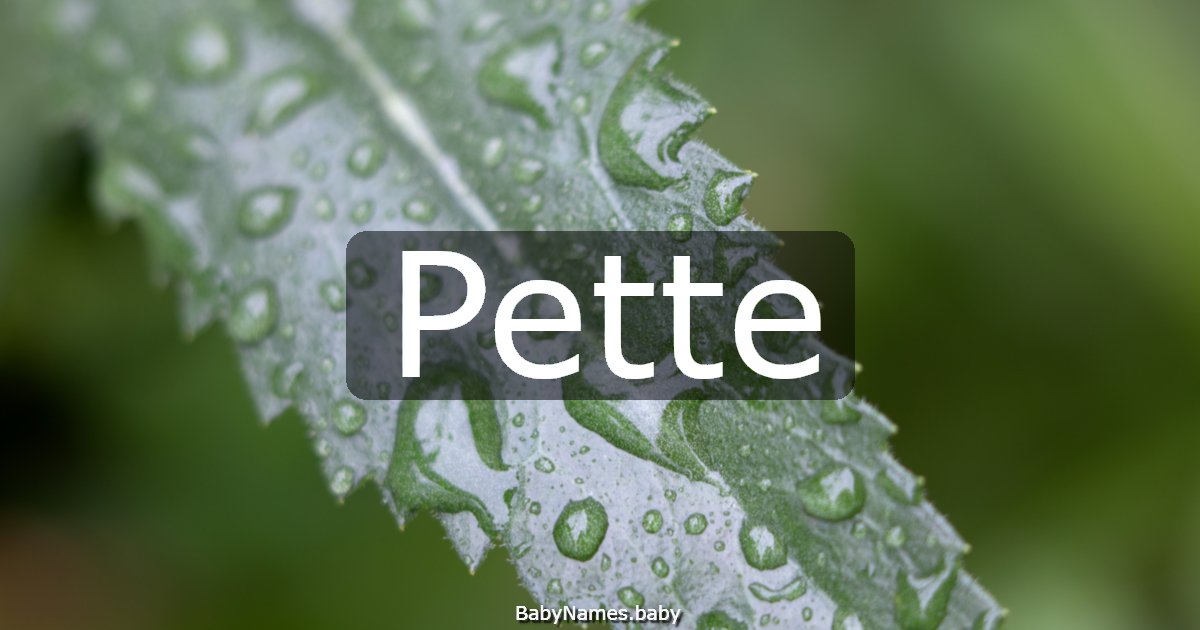 Pette