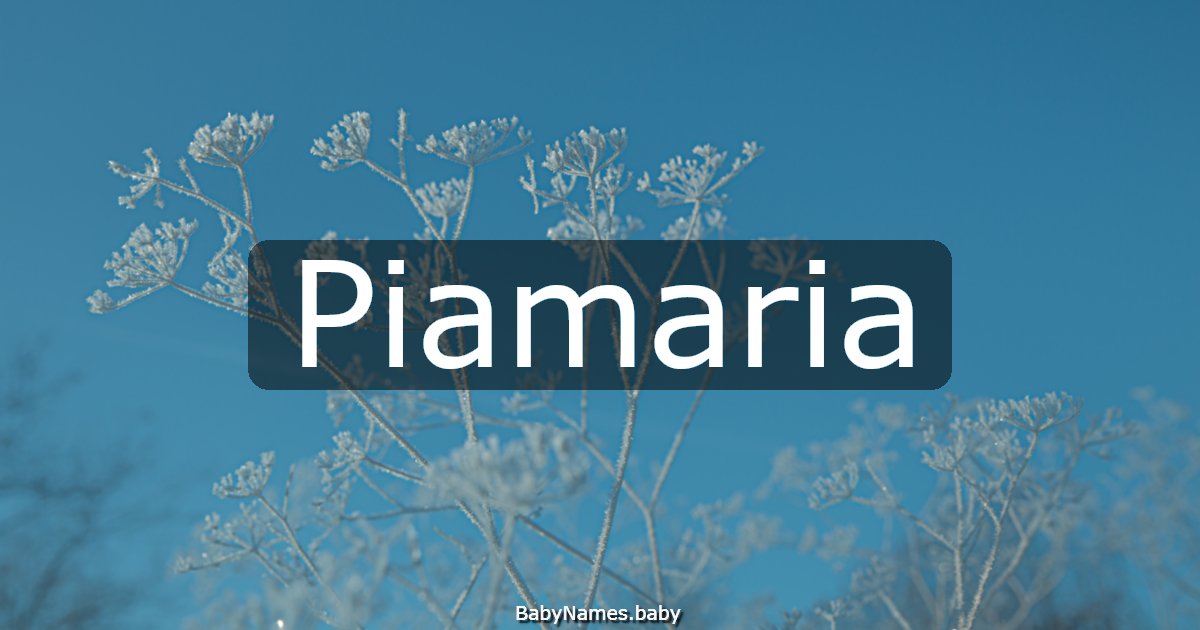 Piamaria