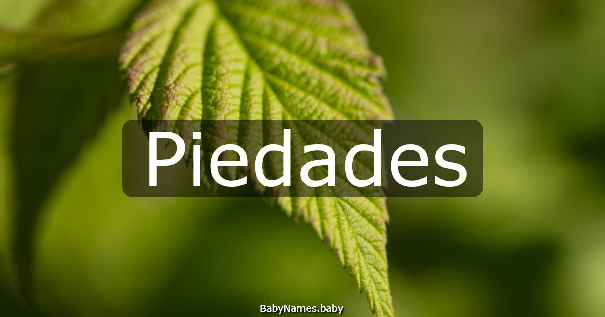 Piedades