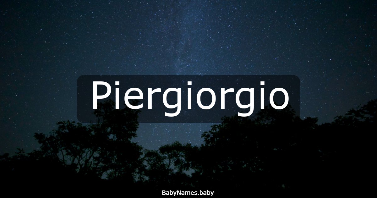 Piergiorgio