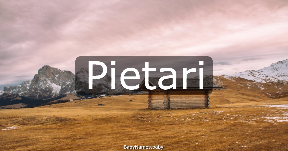 Pietari