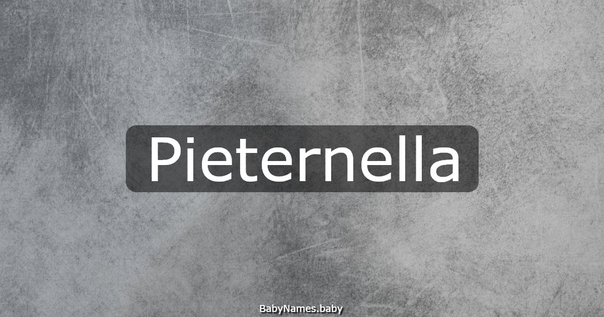 Pieternella
