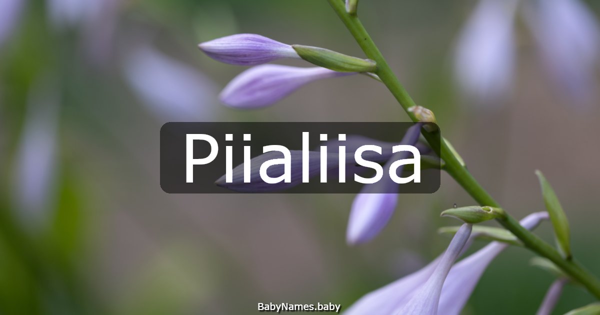 Piialiisa