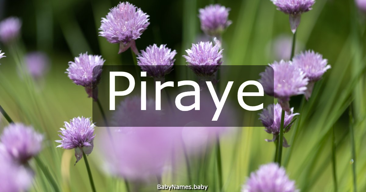 Piraye
