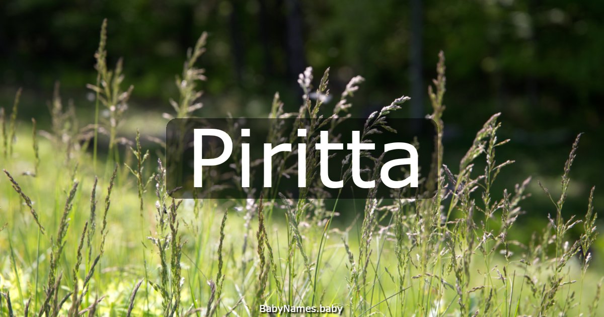 Piritta