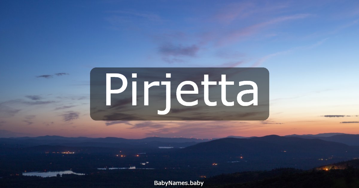 Pirjetta