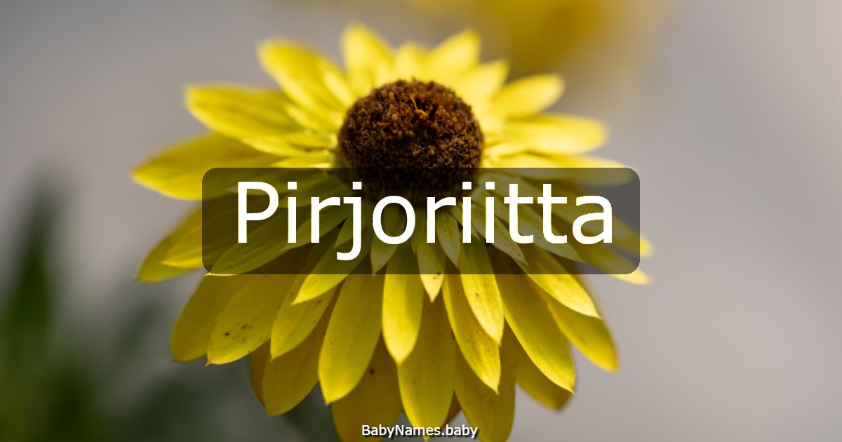 Pirjoriitta