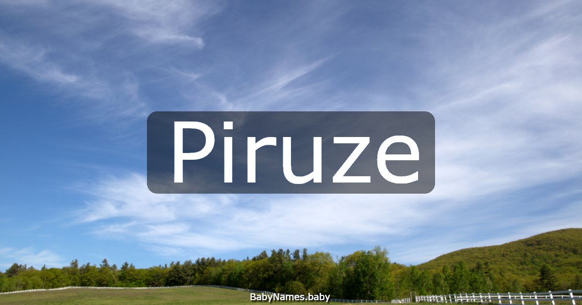Piruze