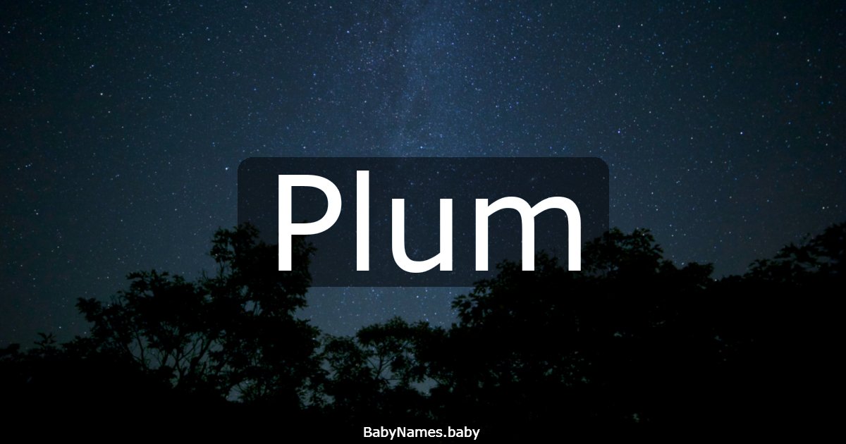 Plum