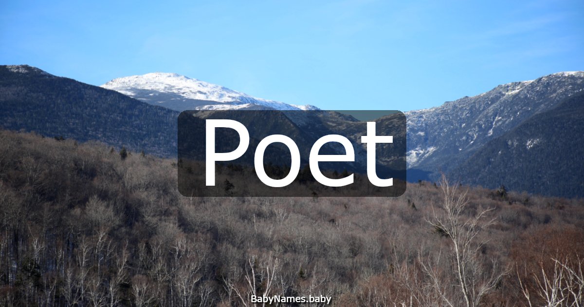 Poet