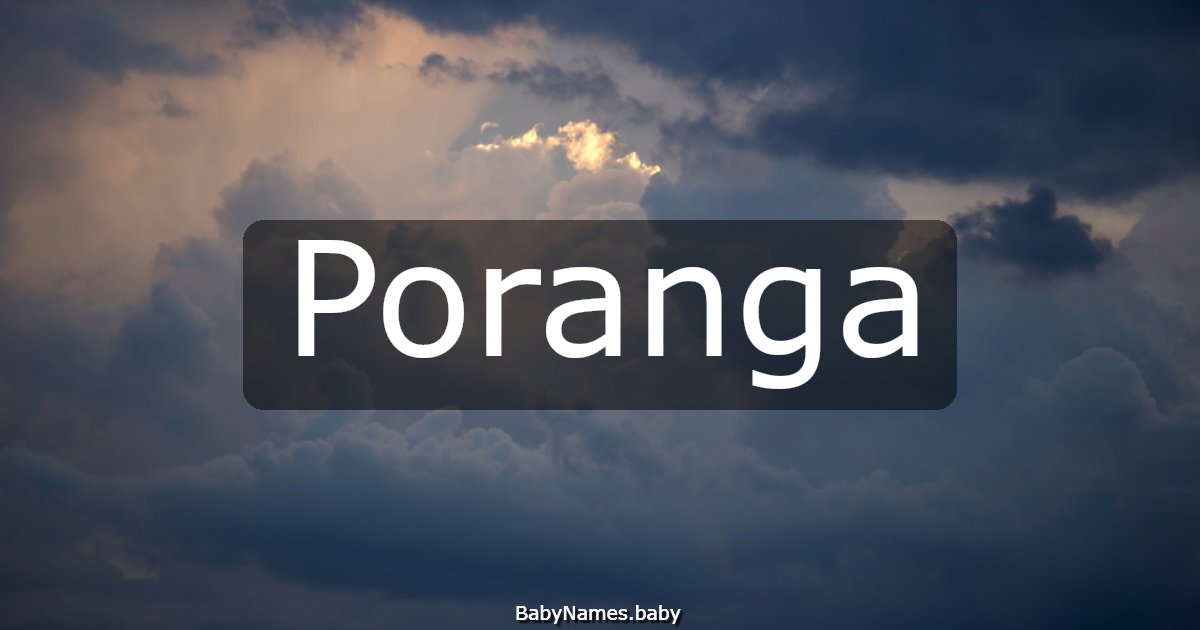 Poranga