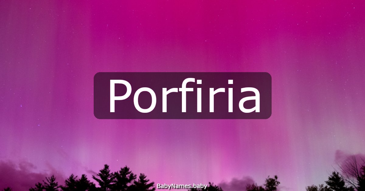 Porfiria