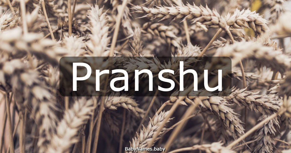 Pranshu