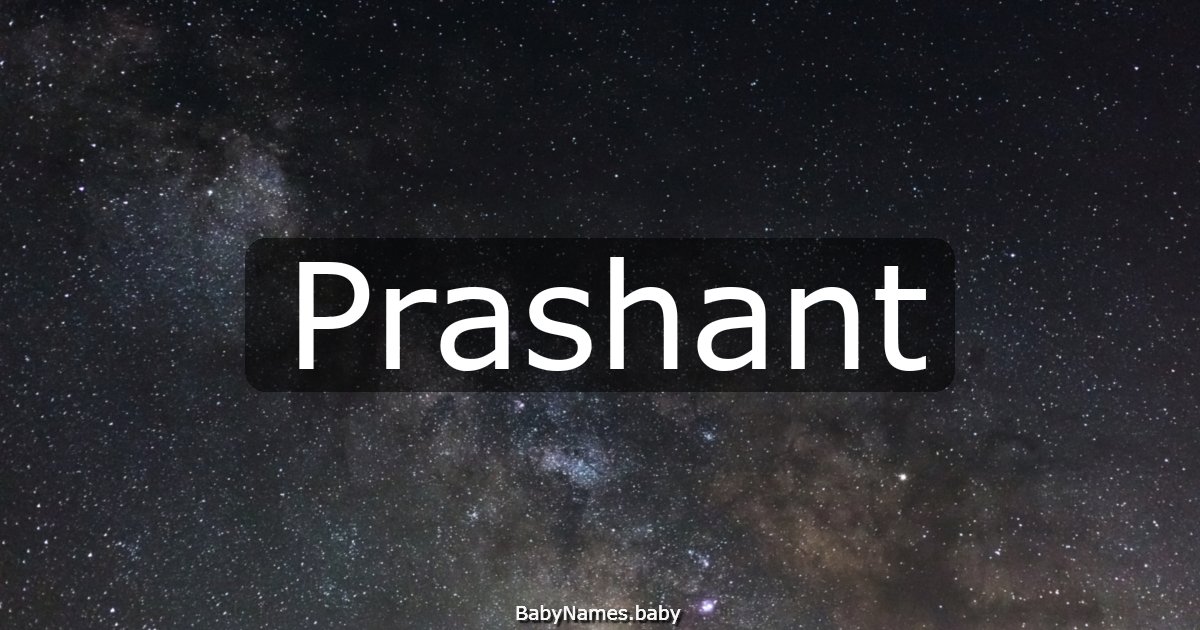 Prashant