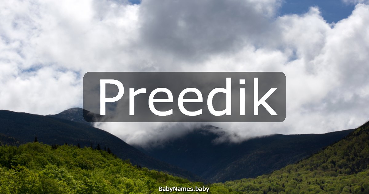 Preedik