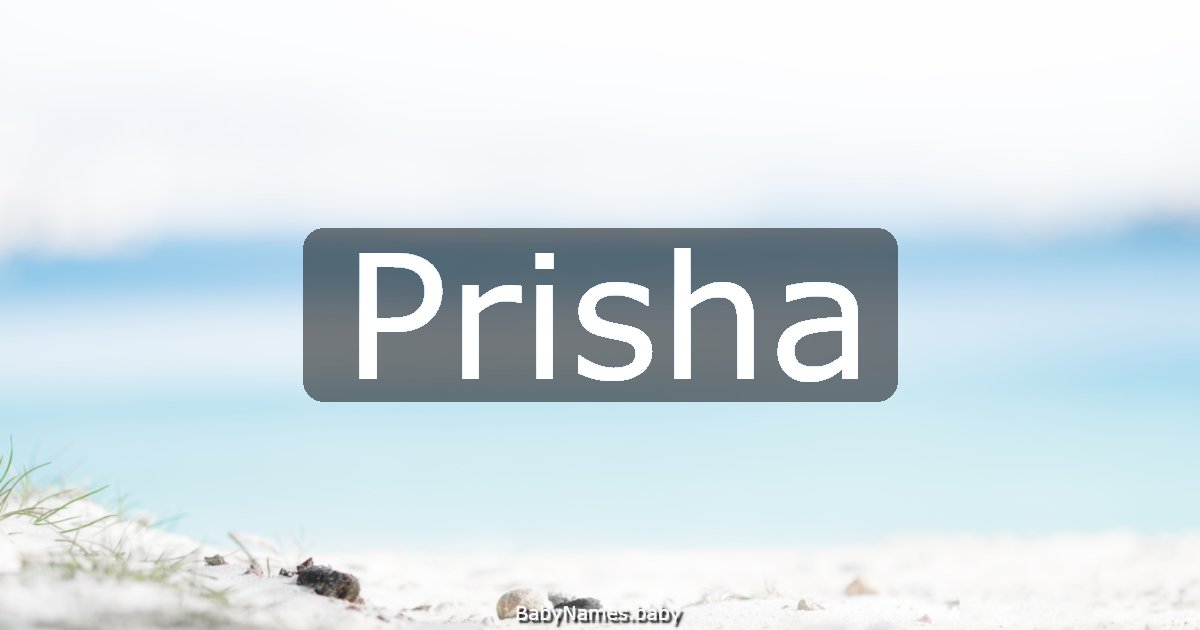 Prisha