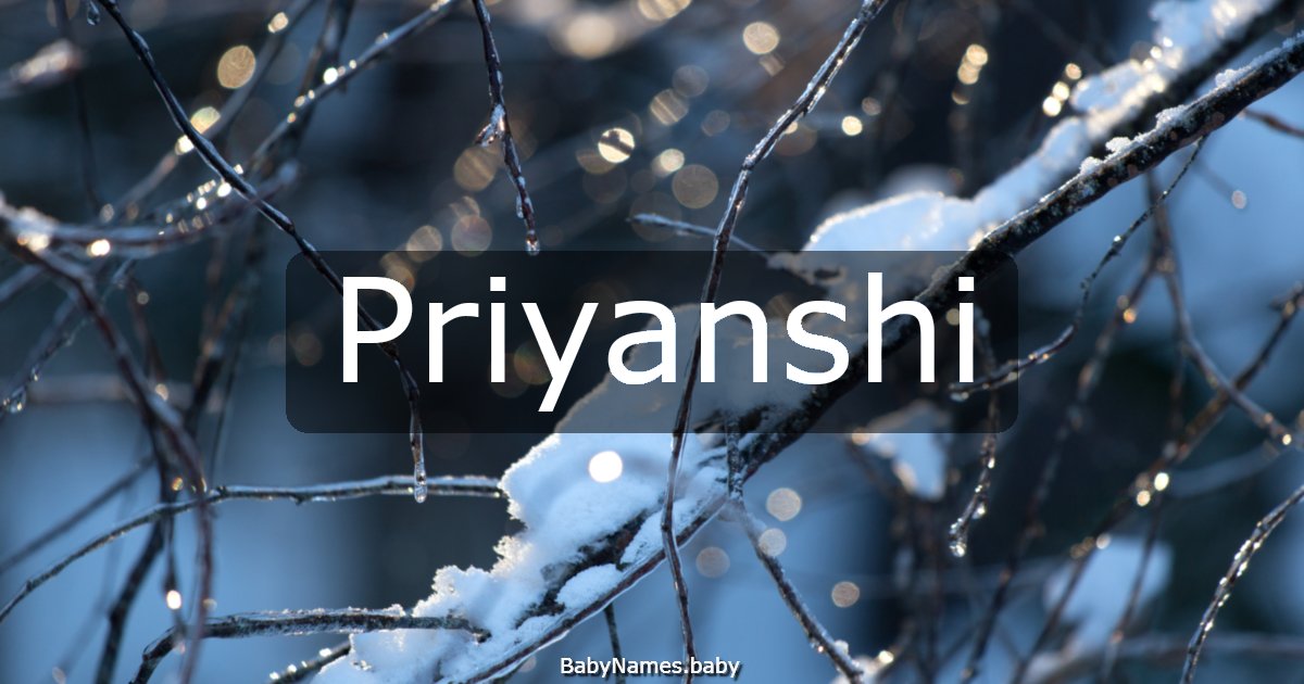 Priyanshi