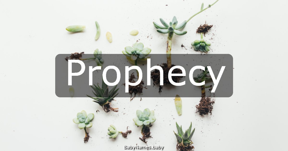 Prophecy