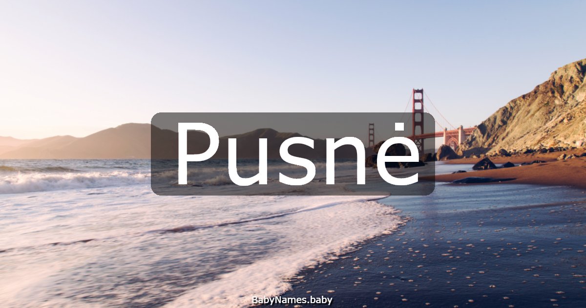 Pusnė