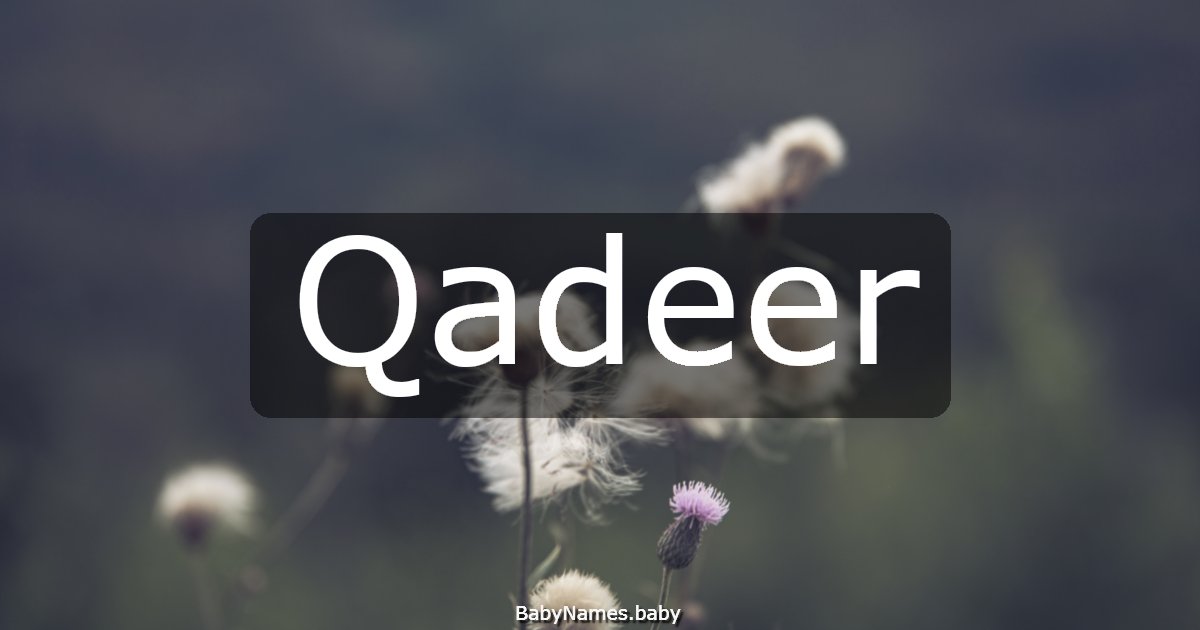 Qadeer