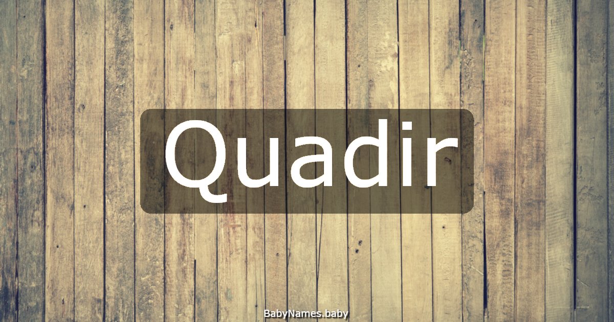 Quadir