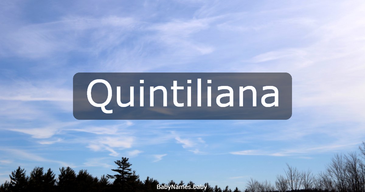 Quintiliana