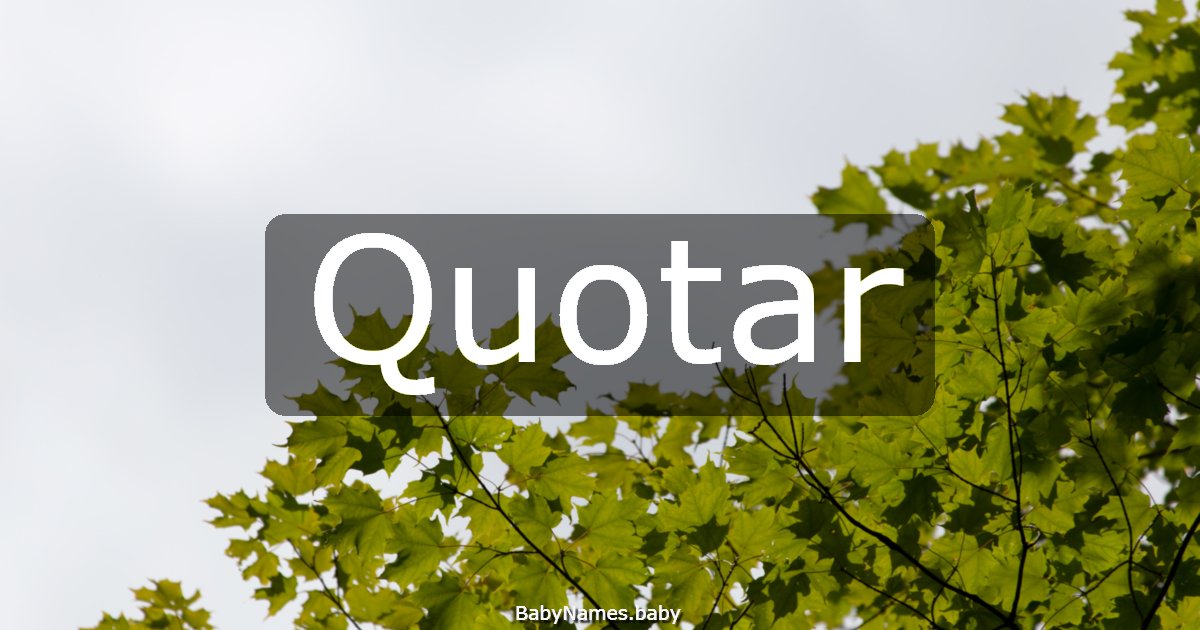 Quotar