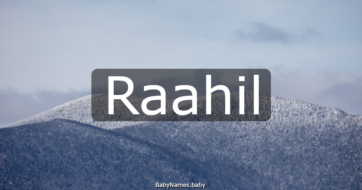 Raahil