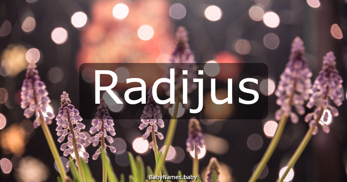 Radijus