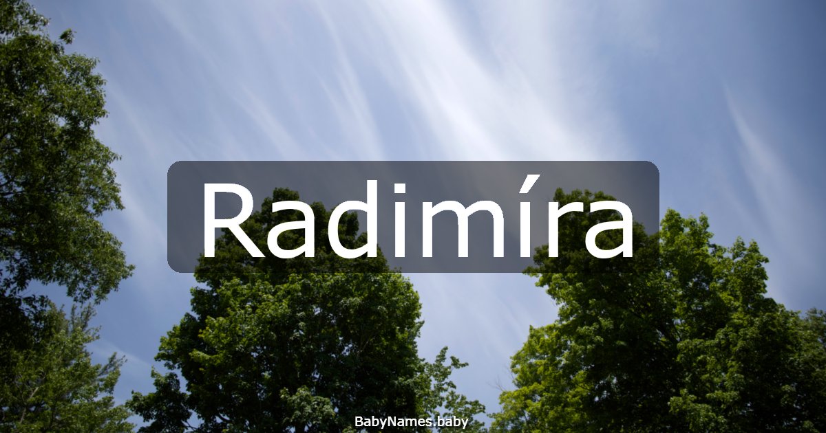 Radimíra
