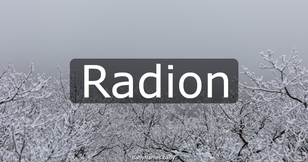 Radion
