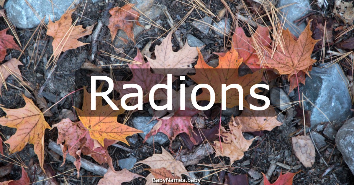 Radions