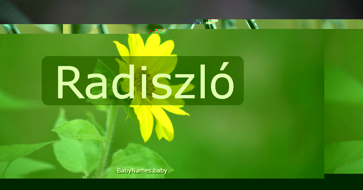 Radiszló