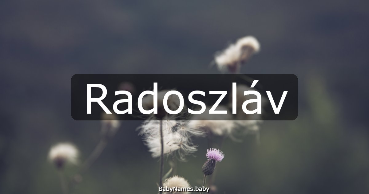 Radoszláv