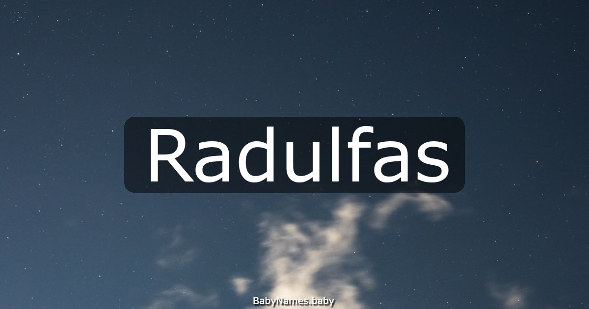 Radulfas
