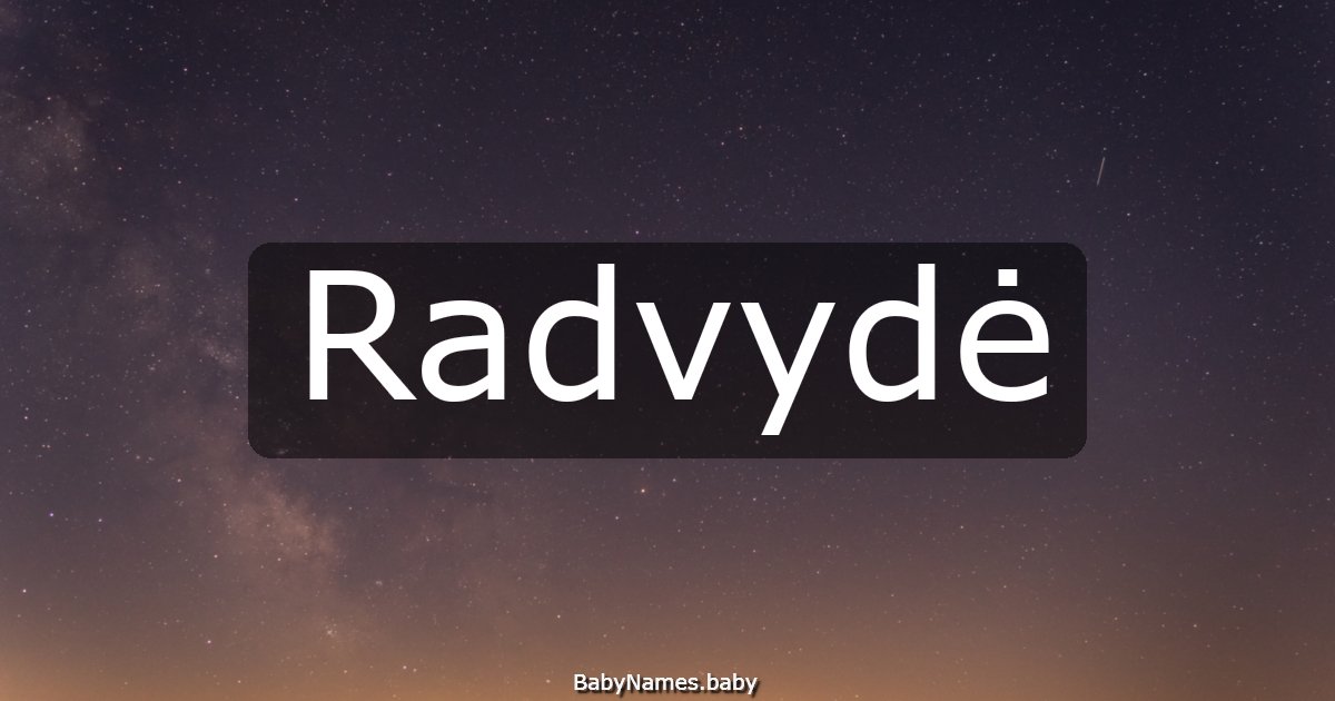 Radvydė
