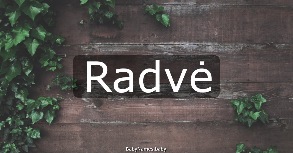 Radvė