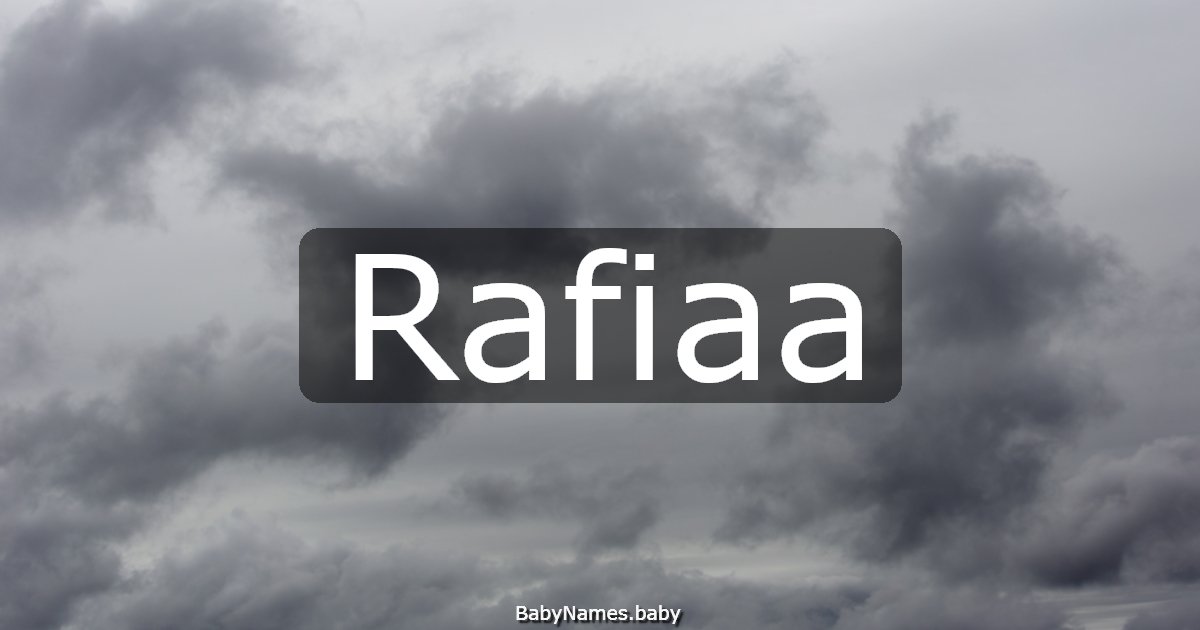 Rafiaa