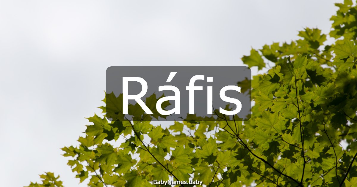 Ráfis