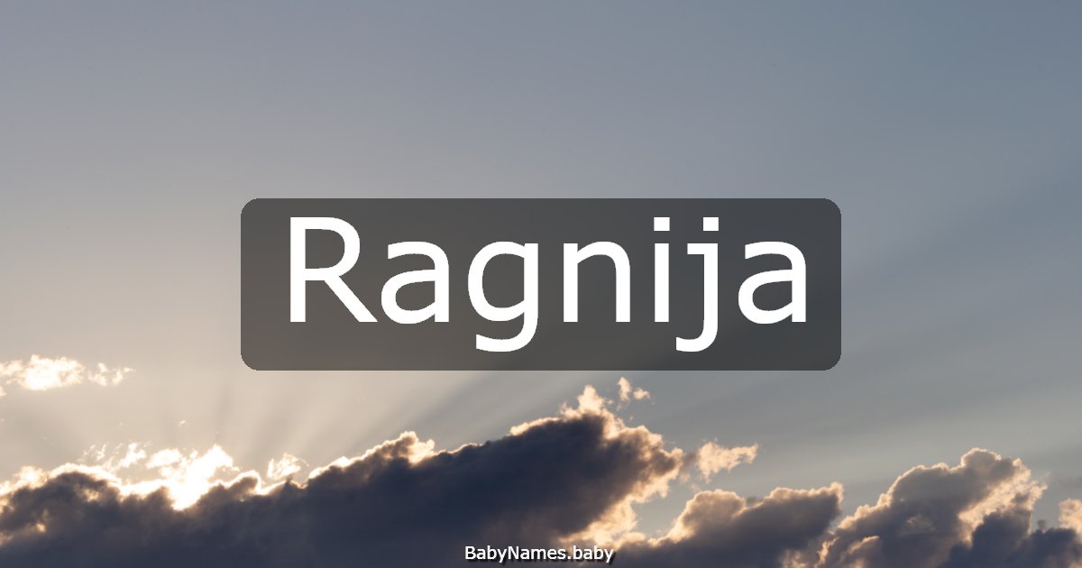 Ragnija