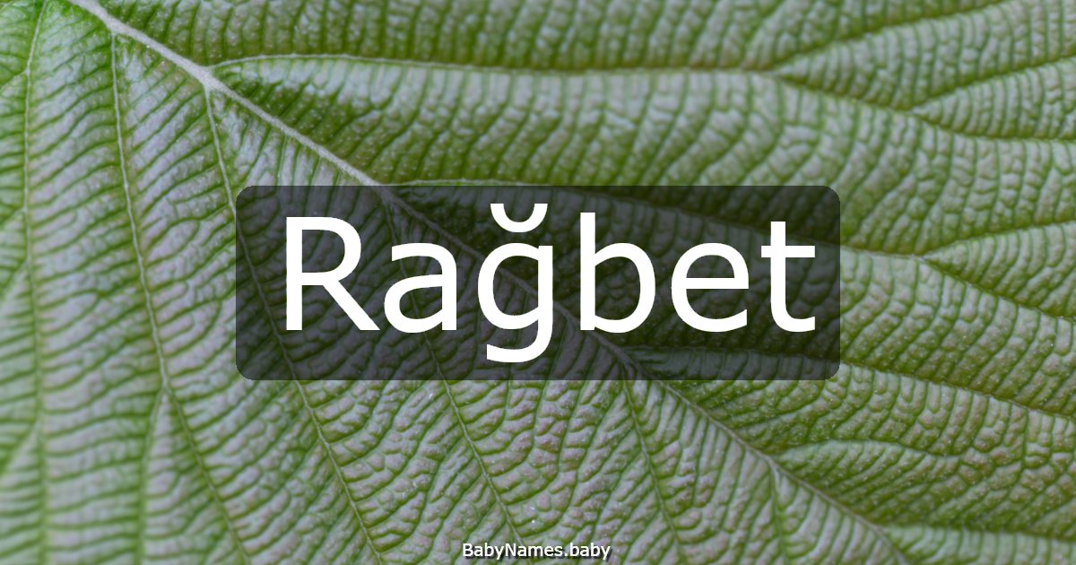 Rağbet