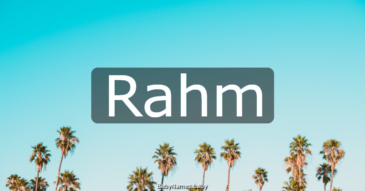 Rahm